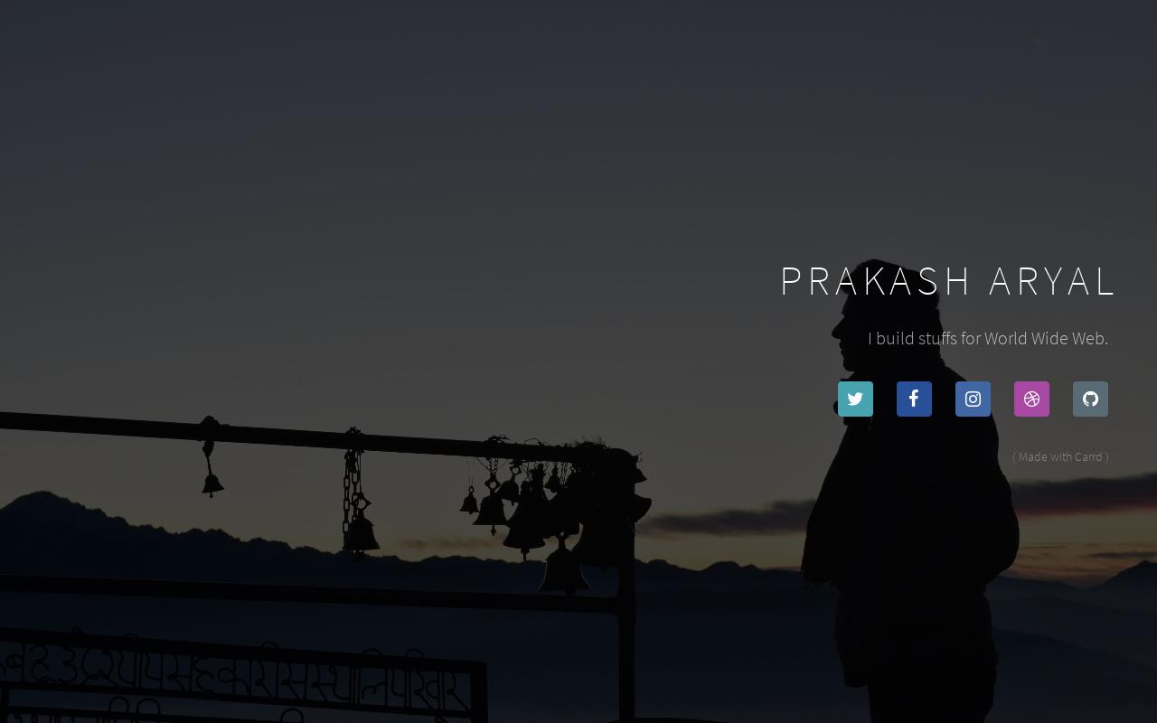 Carrd profile picture for @prakash